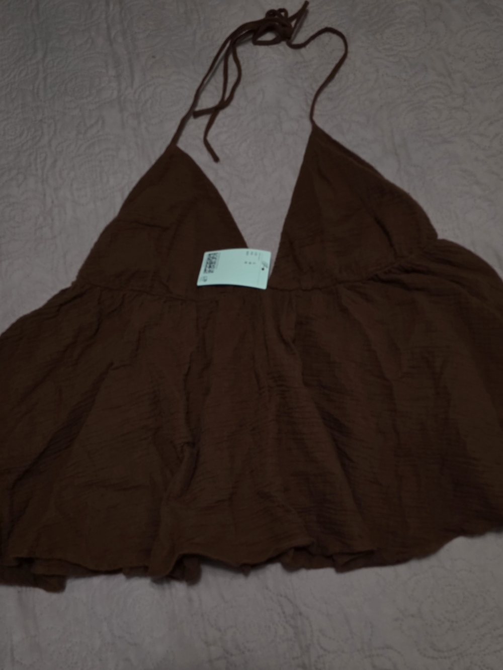 H&M Brown Halter Camisole Top